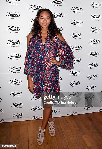 Chandler Kinney attends Kiehl's LifeRide for Ovarian Cancer Research Event at Kiehl's Since 1851 on September 22, 2016 in Santa Monica, California.