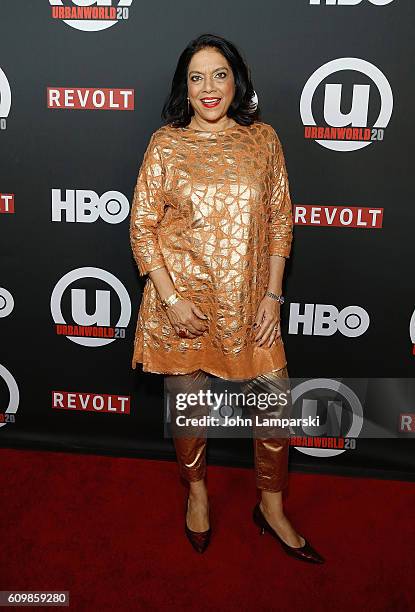 Mira Nair attends 2016 Urbanworld Film Festival "Queen Of Katwe" Screening at AMC Empire 25 theater on September 22, 2016 in New York City.