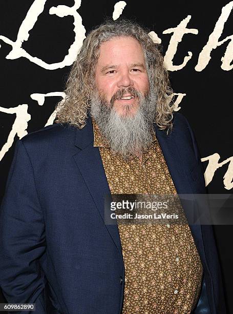 Actor Mark Boone Junior attends the premiere of "The Birth of a Nation" at ArcLight Cinemas Cinerama Dome on September 21, 2016 in Hollywood,...