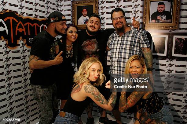 Official launch of the 4th Internacionael Tattoo Convention 'Middle of the World' with special guests, recognized body artists on mute, tattooists as...