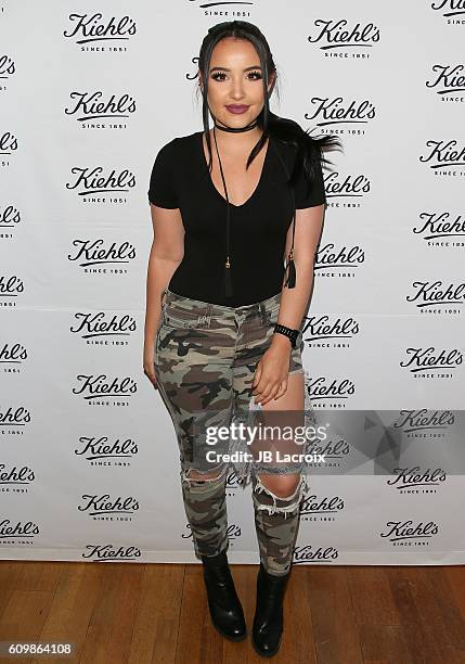 Amanda Ensing attends Kiehl's LifeRide for Ovarian Cancer Research Event at Kiehl's Since 1851 on September 22, 2016 in Santa Monica, California.