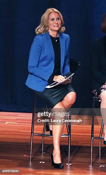 Former Prime Minister of Denmark Helle Thorning-Schmidt attends 2016 Global Citizen: The World On Stage at Jack H. Skirball Center for the Performing...