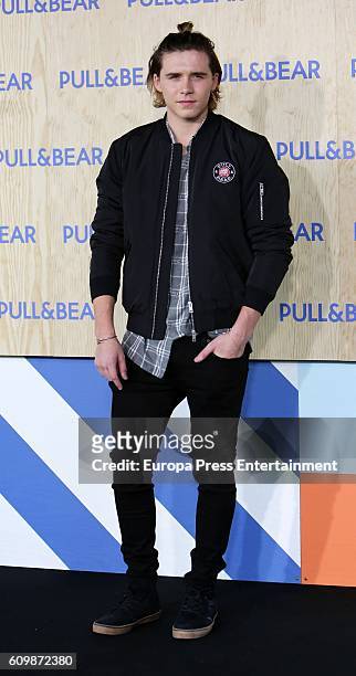 Brooklyn Beckham attends the opening of the new Pull&Bear eco-friendly headquarters on September 22, 2016 in Naron, Spain.