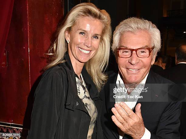 Laura Restelli and Jean-Daniel Lorieux attend the Buddha Bar 20th Anniversary Party at Buddha Bar Club on September 22, 2016 in Paris, France.