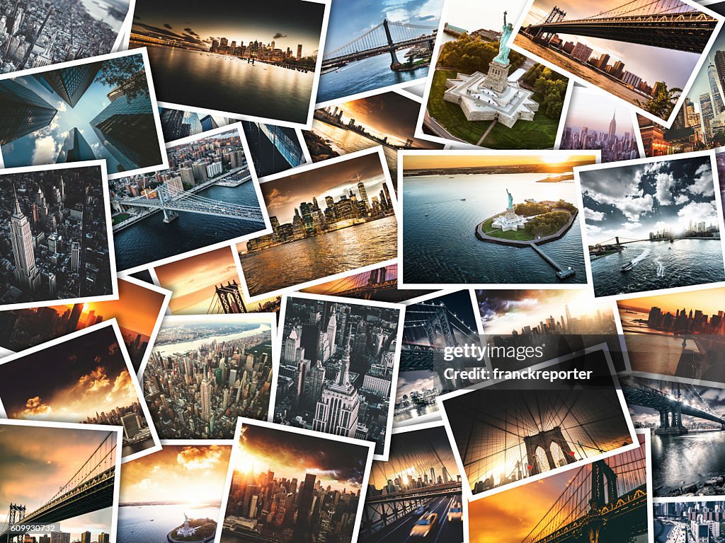 Nyc travel images on polaroid paper