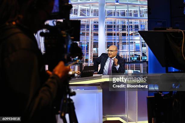 Aryeh Bourkoff, chief executive officer and co-founder of LionTree Advisors LLC, speaks during a Bloomberg Television interview in New York, U.S., on...