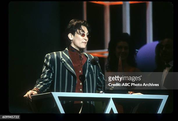 20th Anniversary Special - Airdate: January 25, 1993. K.D. LANG, FAVORITE ADULT CONTEMPORARY NEW ARTIST