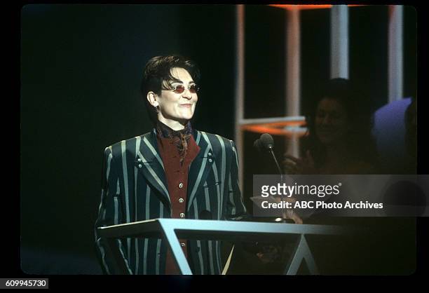 20th Anniversary Special - Airdate: January 25, 1993. K.D. LANG, FAVORITE ADULT CONTEMPORARY NEW ARTIST