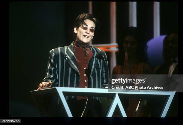 20th Anniversary Special - Airdate: January 25, 1993. K.D. LANG, FAVORITE ADULT CONTEMPORARY NEW ARTIST