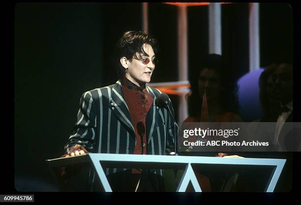 20th Anniversary Special - Airdate: January 25, 1993. K.D. LANG, FAVORITE ADULT CONTEMPORARY NEW ARTIST