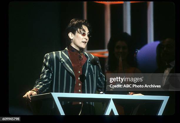 20th Anniversary Special - Airdate: January 25, 1993. K.D. LANG, FAVORITE ADULT CONTEMPORARY NEW ARTIST