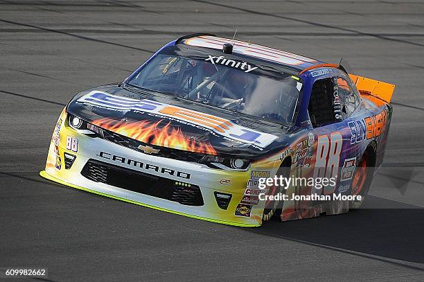 Josh Berry, driver of the SunEnergy1 Chevrolet, on track during practice for the NASCAR XFINITY Series VysitMyrtleBeach.com 300 at Kentucky Speedway...