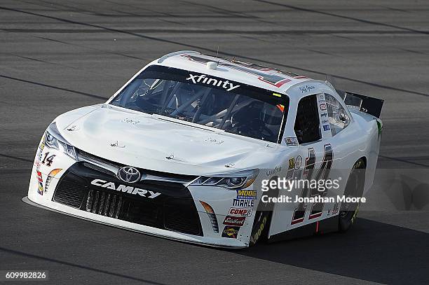 Jeff Green, driver of the Toyota, on track during practice for the NASCAR XFINITY Series VysitMyrtleBeach.com 300 at Kentucky Speedway on September...