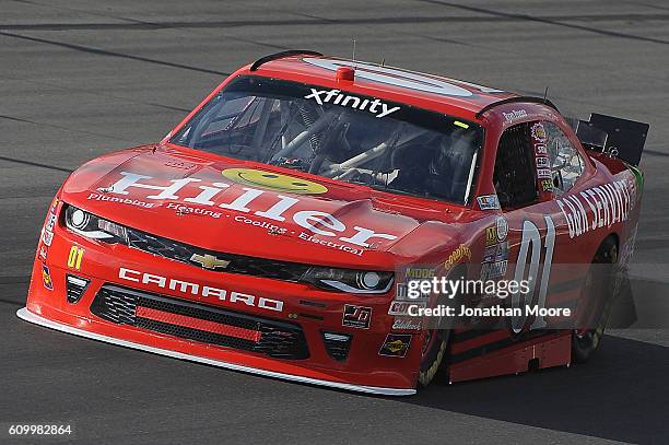 Ryan Preece, driver of the GK Services Chevrolet, on track during practice for the NASCAR XFINITY Series VysitMyrtleBeach.com 300 at Kentucky...