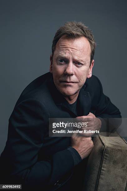 Actor Kiefer Sutherland is photographed for Wall Street Journal on August 10, 2016 in Toronto, Ontario.