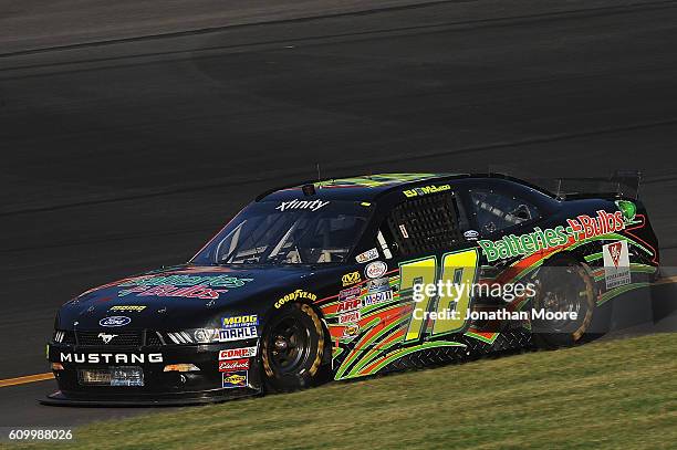 McLeod, driver of the Ford, on track during practice for the NASCAR XFINITY Series VysitMyrtleBeach.com 300 at Kentucky Speedway on September 23,...