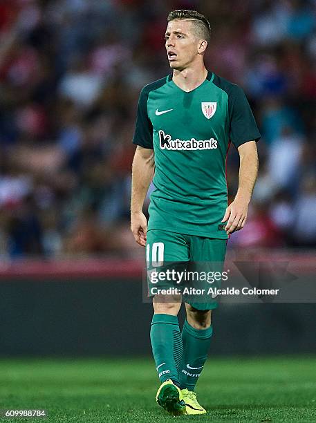 Iker Muniain of Athletic Club looks on during the match between Granada CF vs SD Eibar as part of La Liga at Nuevo los Carmenes Stadium on September...