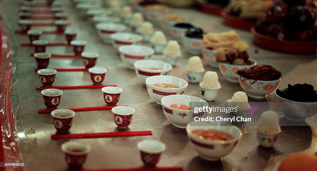 Offerings at Hungry Ghost Festival