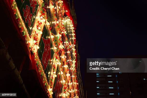 flower plaque at hungry ghost festival - hungry ghost festival stock pictures, royalty-free photos & images