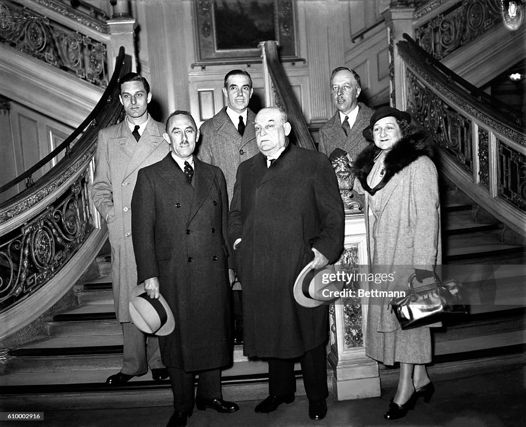 Arrive to Tell Roosevelt of Belgium's New King
