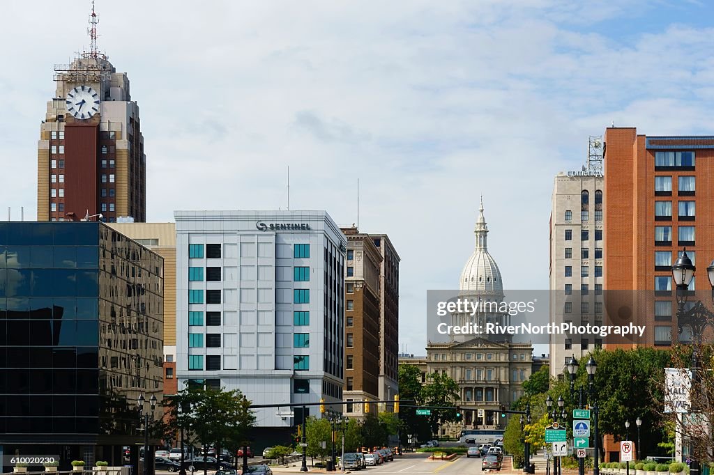 Lansing Michigan Skyline