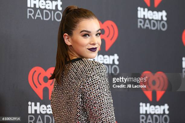 Hailee Steinfeld attends the 2016 iHeartRadio Music Festival Night 1 at T-Mobile Arena on September 23, 2016 in Las Vegas, Nevada.