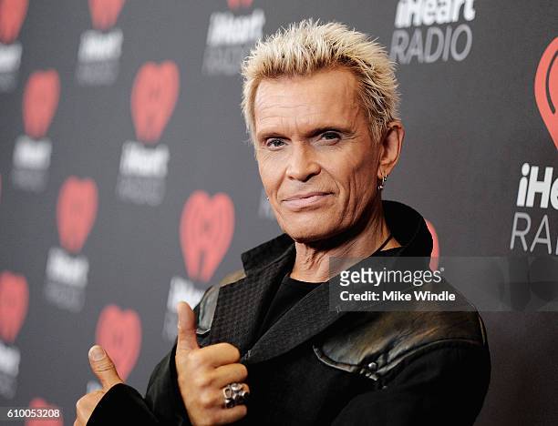 Singer Billy Idol attends the 2016 iHeartRadio Music Festival at T-Mobile Arena on September 23, 2016 in Las Vegas, Nevada.