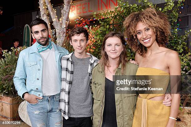 Philip Picardi; Troye Sivan, Marie Suter and Elaine Welteroth attend 14th Annual Teen Vogue Young Hollywood with American Eagle Outfitters on...