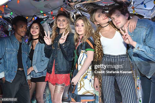 Sabrina Carpenter and guests attend 14th Annual Teen Vogue Young Hollywood with American Eagle Outfitters on September 23, 2016 in Malibu, California.