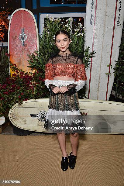 Rowan Blanchard attends the Teen Vogue Young Hollywood 14th Annual Young Hollywood Issue at Reel Inn on September 23, 2016 in Malibu, California.