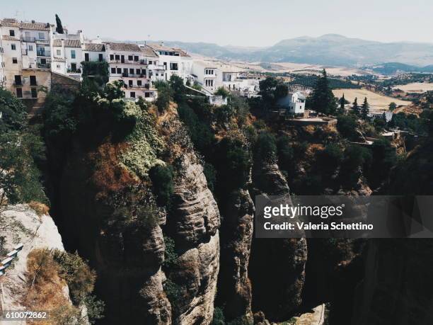 view of ronda, andaluz, spain - luogo d'interesse stock pictures, royalty-free photos & images