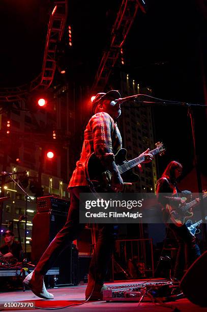 Musician Dallas Green of City and Colour performs on Huntridge Stage during day 1 of the 2016 Life Is Beautiful festival on September 23, 2016 in Las...