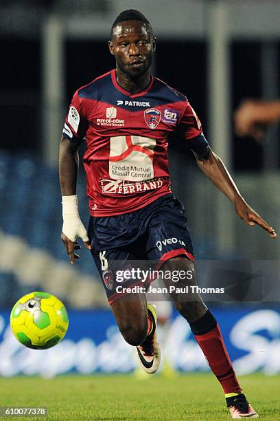 Joseph Romeric LOPY of Clermont during the Ligue 2 match between Clermont Foot and RC Strasbourg Alsace at Stade Gabriel Montpied on September 22,...