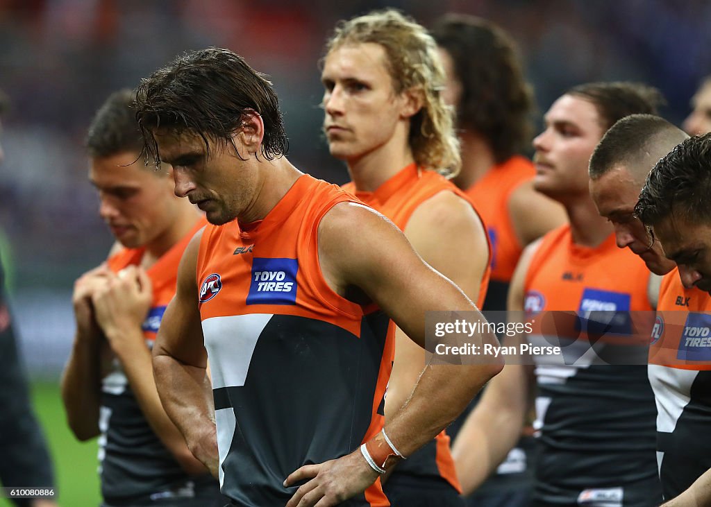 AFL 1st Preliminary Final - GWS v Western Bulldogs