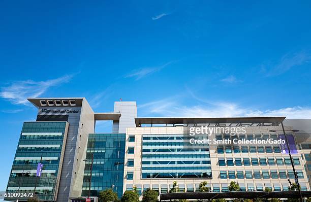 Main building of the University of California San Francisco medical center in the Mission Bay neighborhood of San Francisco, California, September...