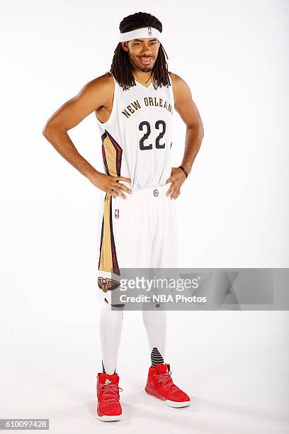 Chris Copeland of the New Orleans Pelicans poses for a portrait during the 2016 NBA Media Day on September 23, 2016 at the Smoothie King Center in...