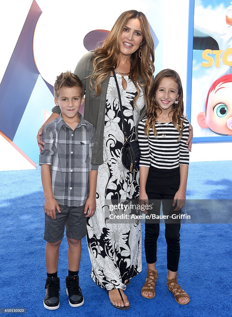 Actress Jillian Barberie, son Rocco Rio Reynolds and daughter Ruby... News Photo Getty Images