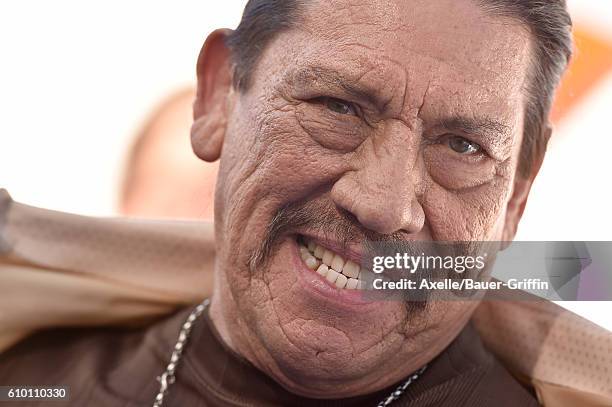 Actor Danny Trejo arrives at the premiere of Warner Bros. Pictures' 'Storks' at Regency Village Theatre on September 17, 2016 in Westwood, California.