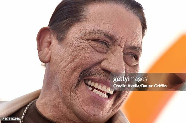 Actor Danny Trejo arrives at the premiere of Warner Bros. Pictures' 'Storks' at Regency Village Theatre on September 17, 2016 in Westwood, California.