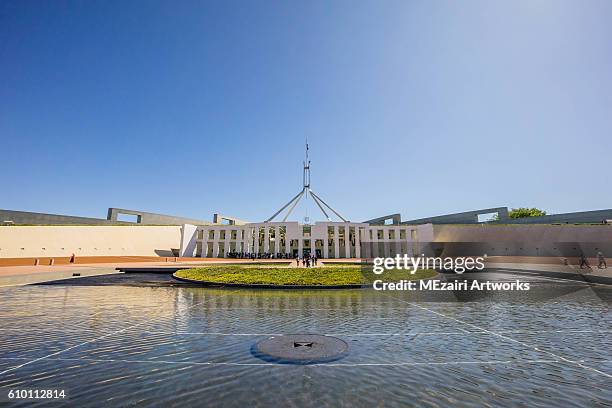 parliament house canberra, australia - canberra australia stock-fotos und bilder