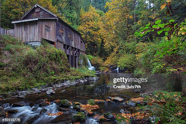 cedar creek grist mill - water mill stock pictures, royalty-free photos & images