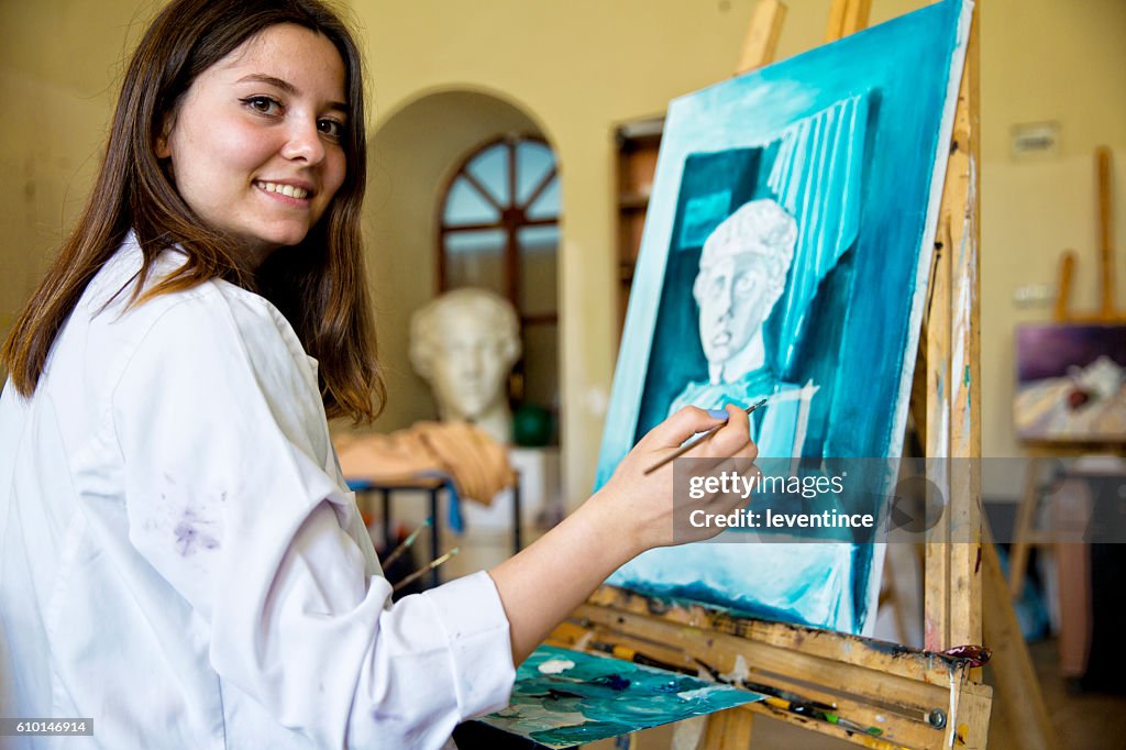 Arte pittura agli studenti