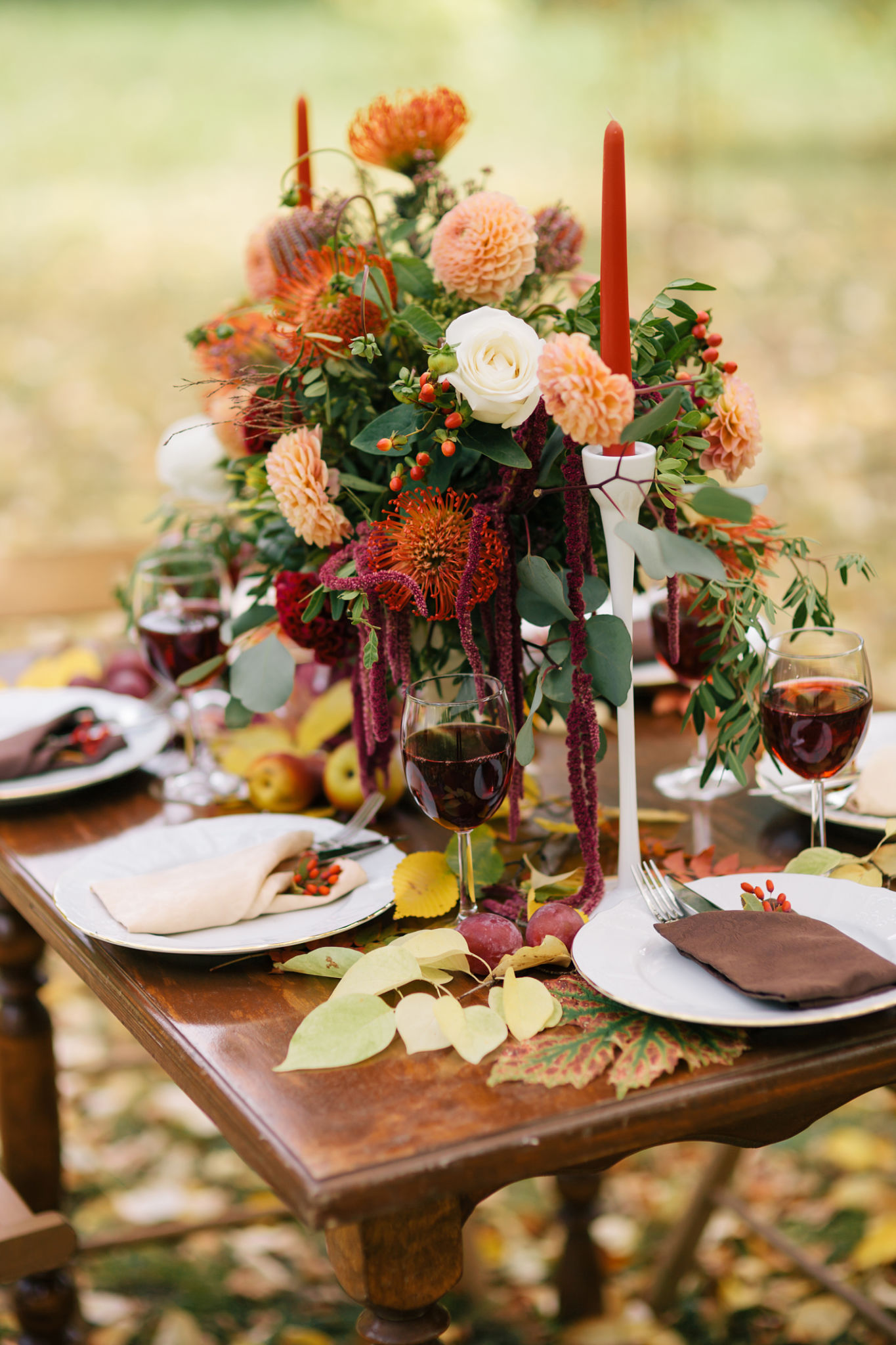 autumn wedding decor
