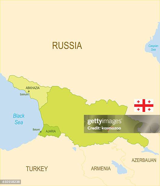 Georgia Mapula 3,208 Political Map Of Georgia Stock Photos, High-Res Pictures, and ...