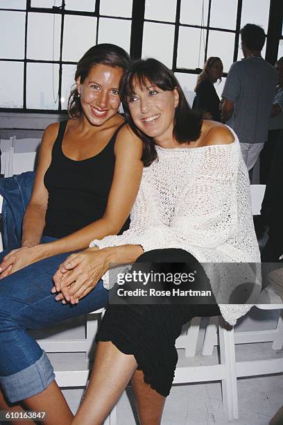 American fashion designer Donna Karan with her daughter Gabby Karan, USA, circa 2000.