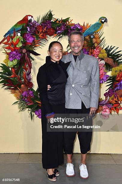 Karen Park Goude and Jean-Paul Goude attend the Opening Season Gala at Opera Garnier on September 24, 2016 in Paris, France.