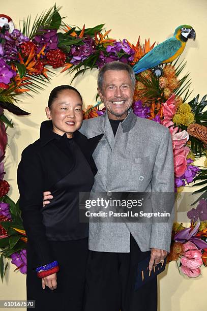 Karen Park Goude and Jean-Paul Goude attend the Opening Season Gala at Opera Garnier on September 24, 2016 in Paris, France.