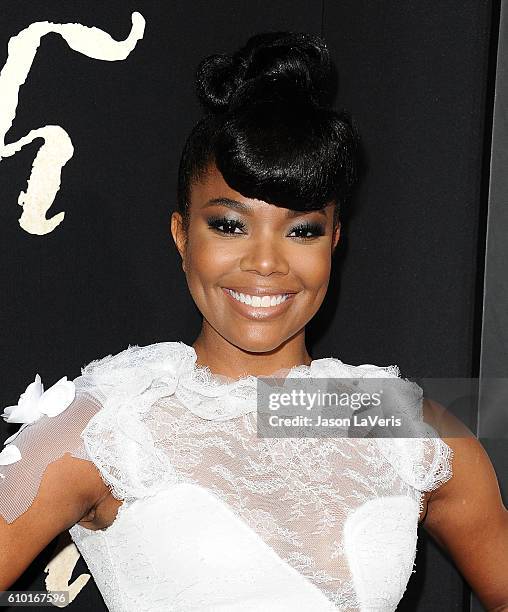 Actress Gabrielle Union attends the premiere of "The Birth of a Nation" at ArcLight Cinemas Cinerama Dome on September 21, 2016 in Hollywood,...