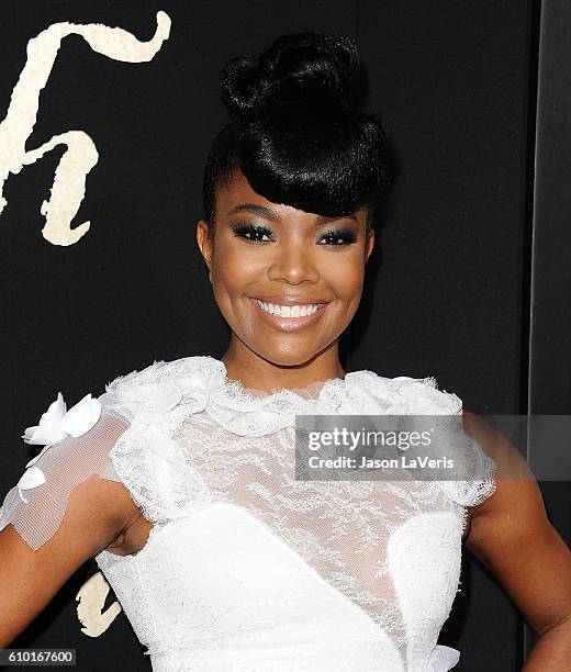 Actress Gabrielle Union attends the premiere of "The Birth of a Nation" at ArcLight Cinemas Cinerama Dome on September 21, 2016 in Hollywood,...