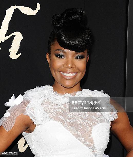Actress Gabrielle Union attends the premiere of "The Birth of a Nation" at ArcLight Cinemas Cinerama Dome on September 21, 2016 in Hollywood,...